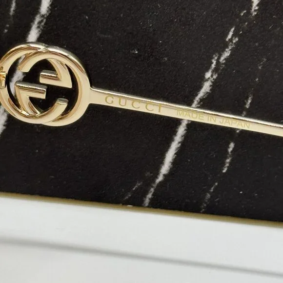 NEW GUCCI GG1207SA 001 GOLD/PINK WOMEN SUNGLASSES GUCCI - Picture 11 of 12